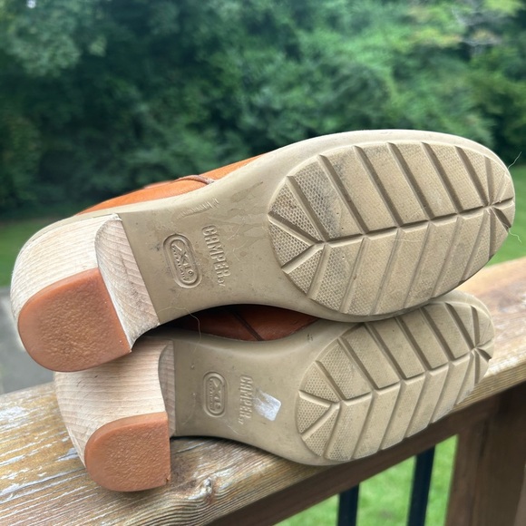 Camper tan leather ankle heeled boots - Picture 4 of 5